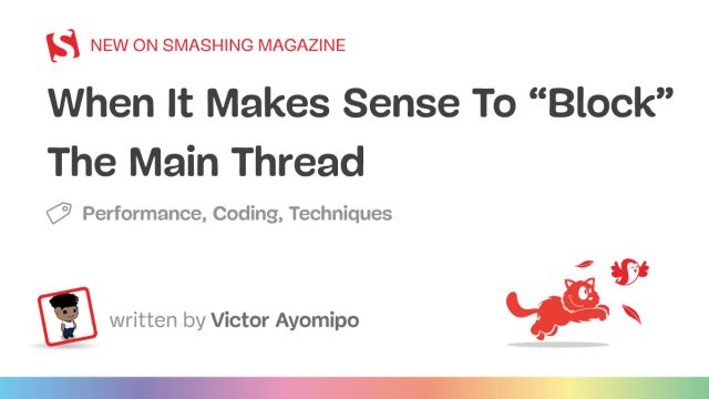 When Blocking the Main Thread Becomes Necessary in JavaScript